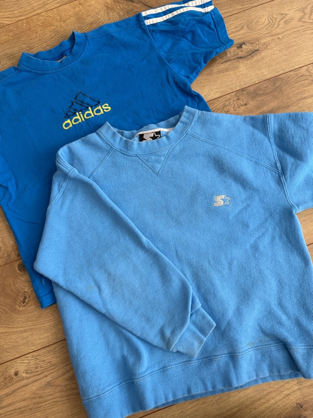 Lot of 2 vintage kids Adidas and Starter shirts